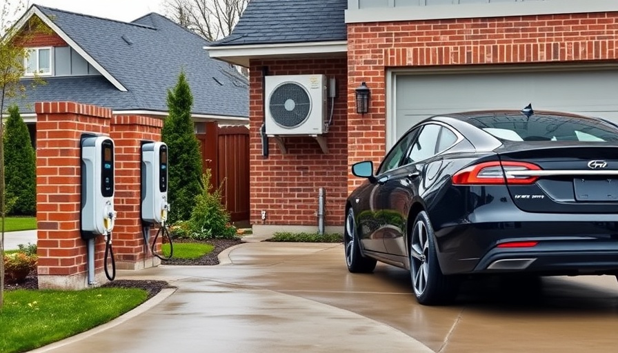 UK EV and heat pump sales growth shown by car charging at home.