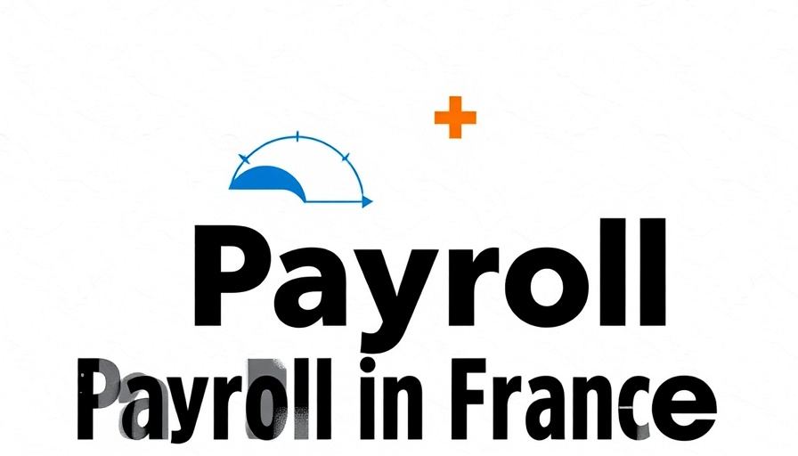 Minimalist design for Payroll in France with icons and text