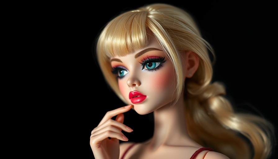 AI integration in toys: Blonde doll with expressive eyes.