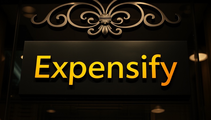 Expensify logo sign highlighting international support for financial management app.