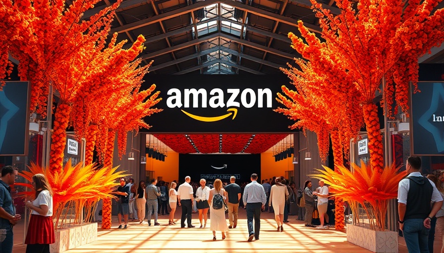 Brand Experiences from Cannes Lions 2025: Amazon pavilion with floral decor and attendees.