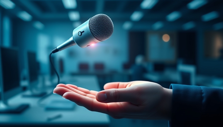 Digital microphone symbolizing protect your small business from voicemail hackers.
