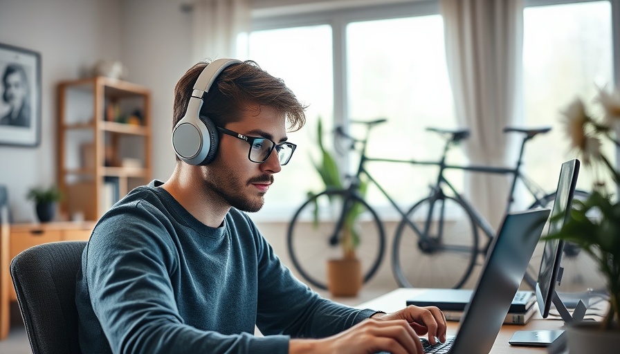 Young man taking WordPress courses for small business growth online.