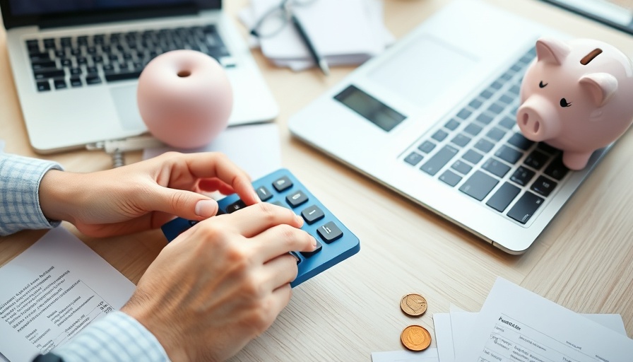 Budget-friendly marketing planning using a calculator and documents.