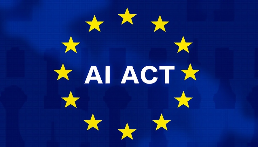 AI Act implementation symbolized by EU flag design with AI ACT text.