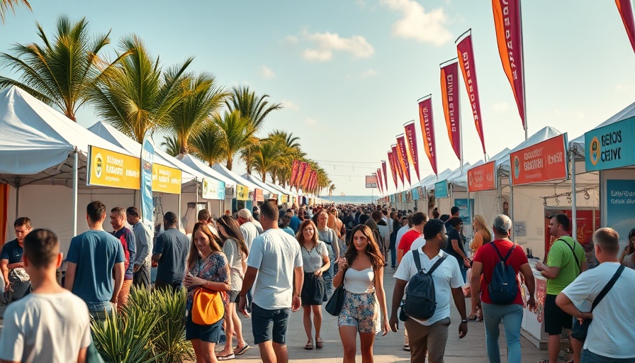 Brand festival showcasing customer acquisition strategies in a vibrant outdoor setting.