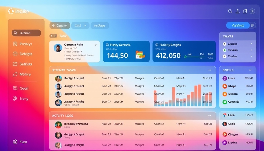 AI-powered project management dashboard showcasing task details.
