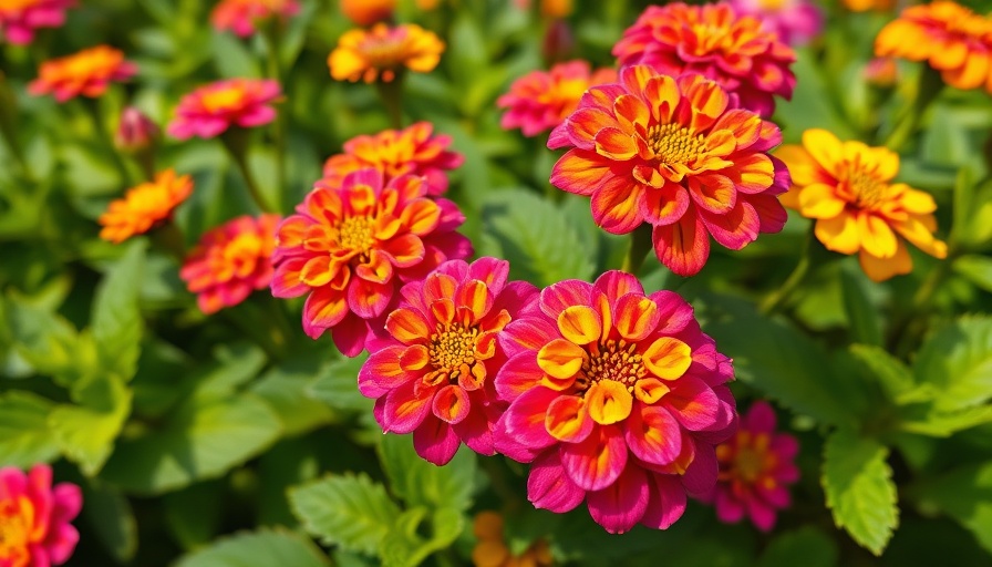 Vibrant lantana flowers in eco-friendly gardening setting.