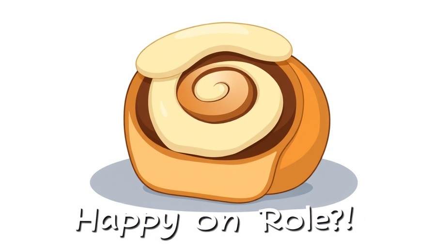 Cinnaholic $2 Old Skool Rolls promotion with frosted cinnamon roll.
