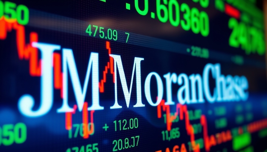 FinTech Data Charges with JP Morgan Chase logo on financial display.