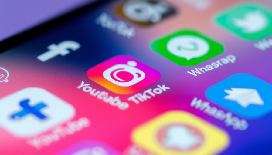 Close-up of social media apps on a smartphone screen, Gen Z Trading Social Media.