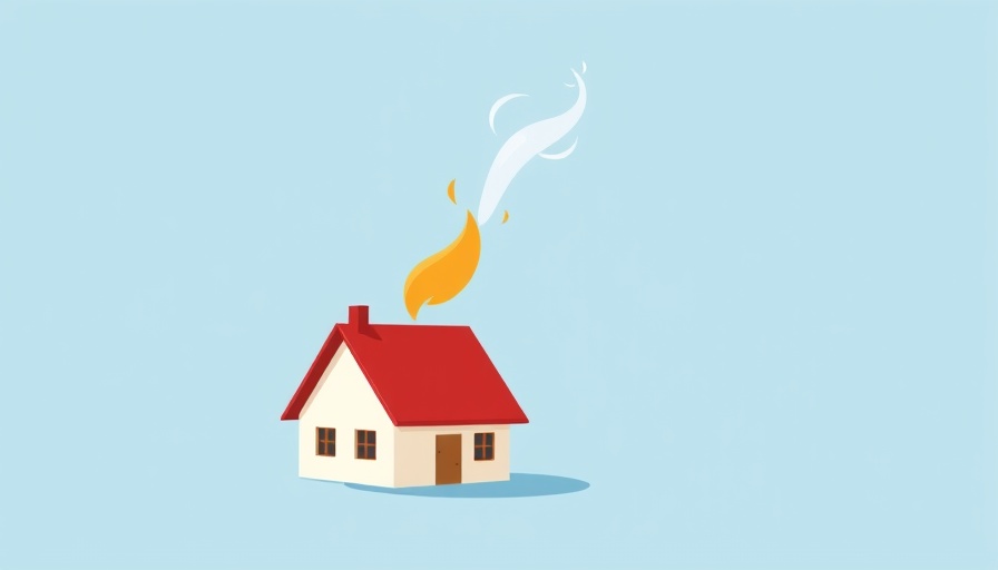 House on fire illustration symbolizing leadership lessons from mistakes