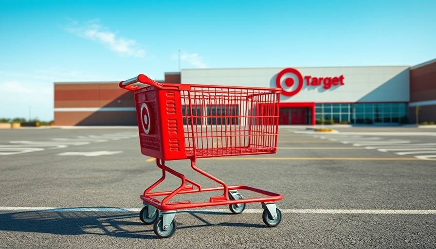 Target shopping cart in parking lot, symbolizing Target halting price-matching.