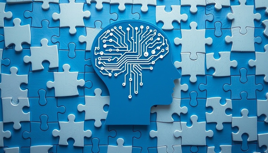 AI concept in human head on puzzle piece, technology solving human problems.