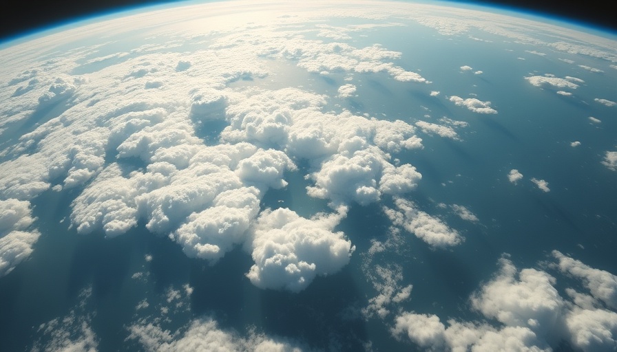 Breathtaking Earth view from space symbolizing sustainable design.