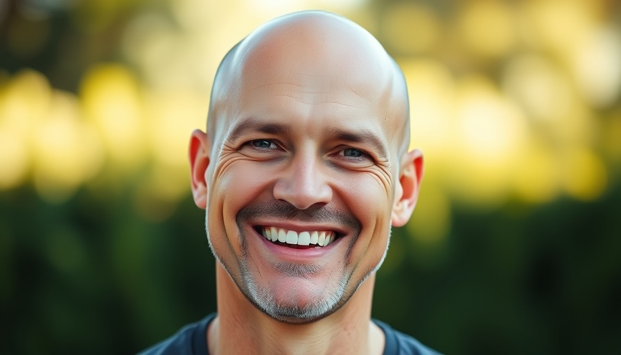 Smiling man outdoors, representing AI and identity in marketing.