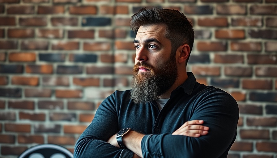 Professional portrait of a business strategist with a contemplative look.