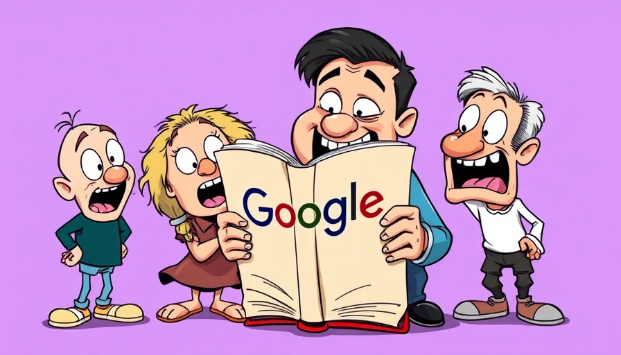 Comical cartoon depicting marketing efficiency ratio metaphor, Google exorcism.