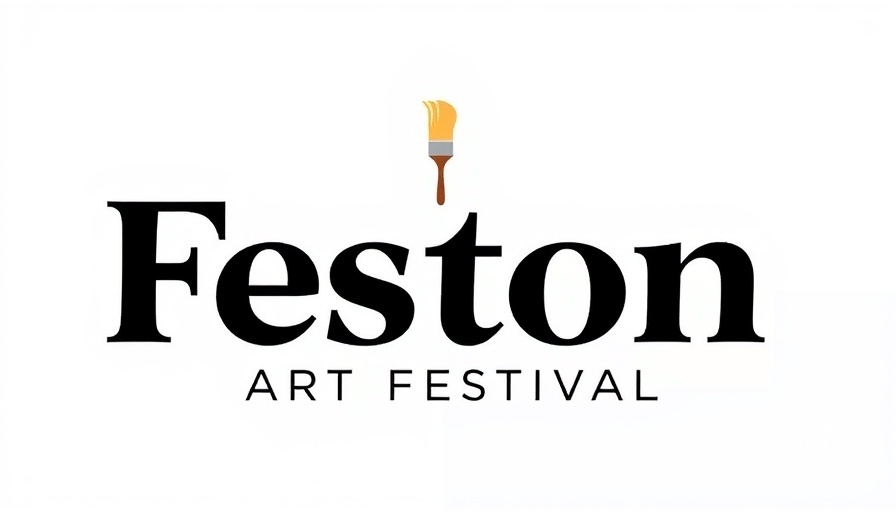 Fenton Art Festival Cary logo with artistic fonts and paintbrush.