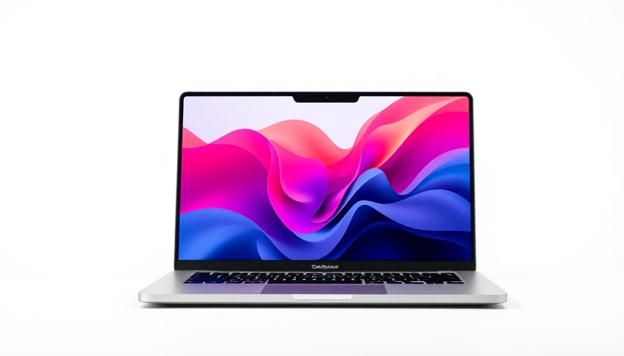 Vibrant MacBook Pro screen for productivity.