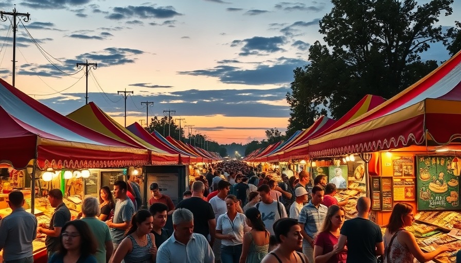 Vibrant market scene at Health and Harmony Fest in Durham