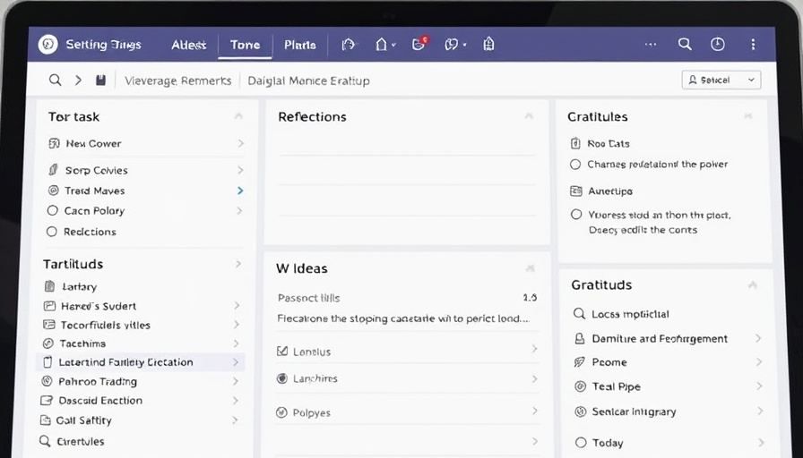 Free Daily Notes Templates layout with tasks, reflections, ideas, and gratitude sections.