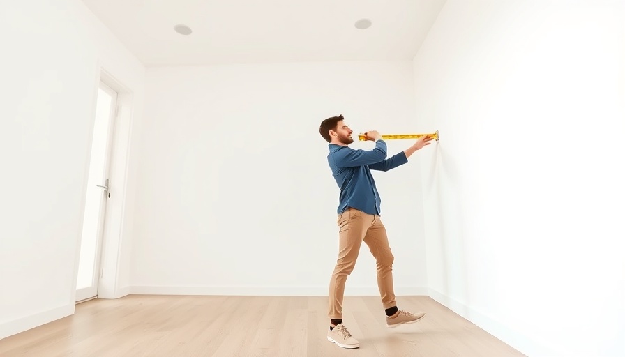 Two men measuring in an empty room for designing rental spaces.