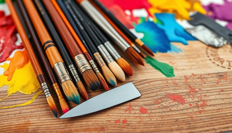 Vibrant paint brushes at local art events in the Triangle.