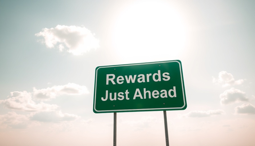 Rewards Programs for Small Businesses: Green sign under blue sky.