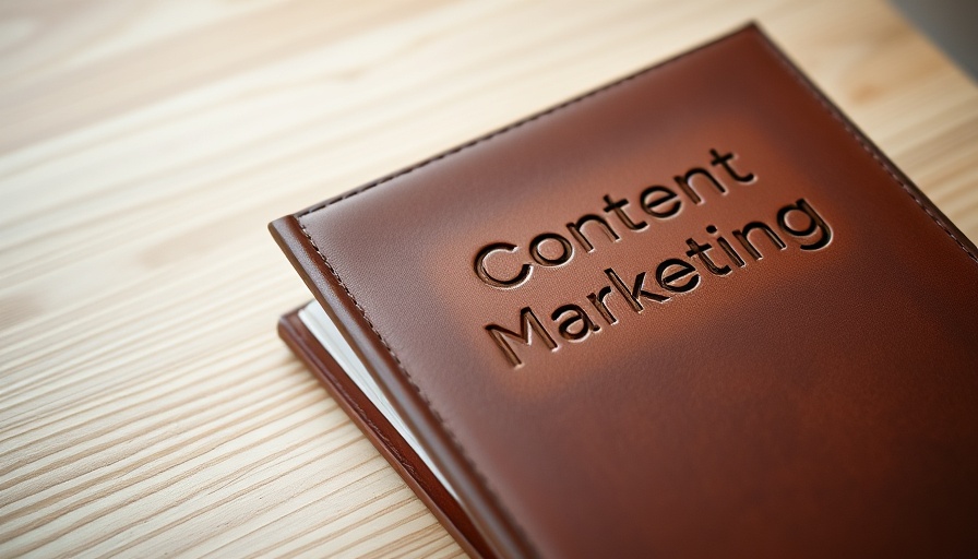 Content marketing notebook on desk, depicting B2B content marketing needs.