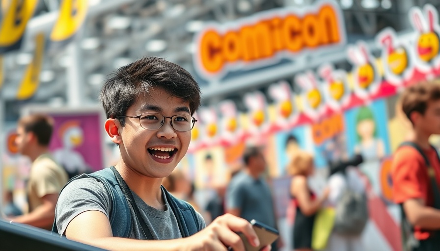 Experiential marketing at Comic-Con interactive game with participant.