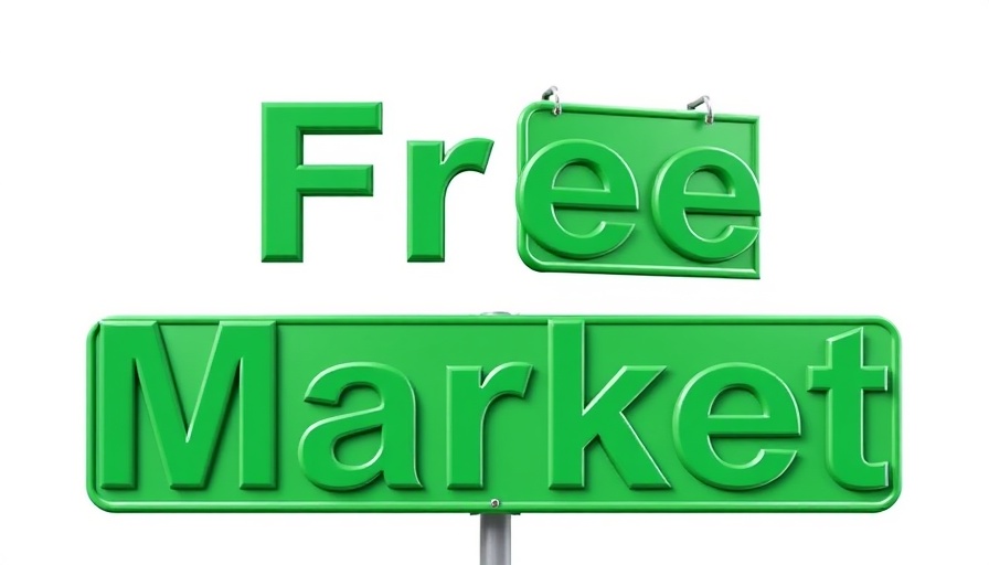 Bright green 'Free Market' signs, Raleigh Really Really Free Market.