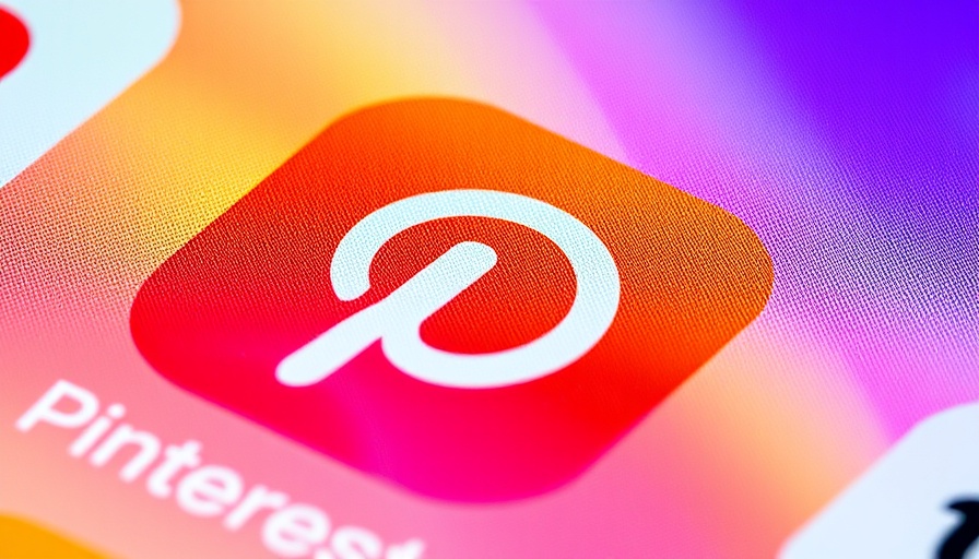 Close-up of Pinterest app icon showcasing AI-powered shopping tools.