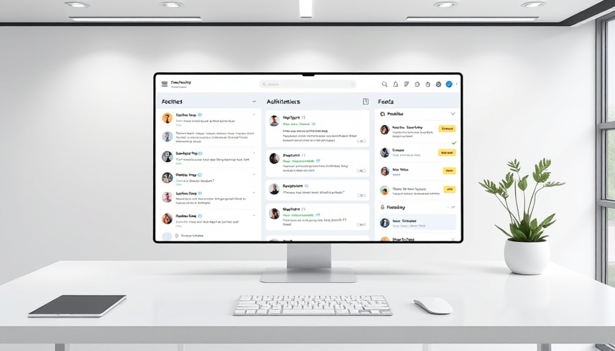 Modern digital workspace interface showing chat notifications.