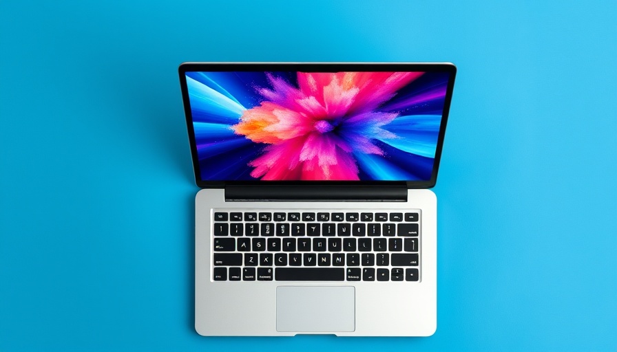 Overhead view of refurbished 13-inch MacBook Pro.