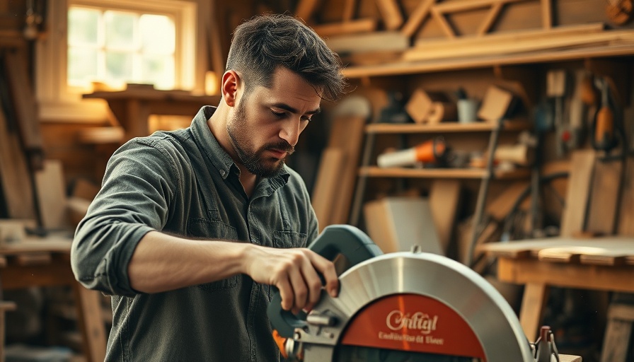 Carpenter using a saw in a workshop, related to customer acquisition strategies.