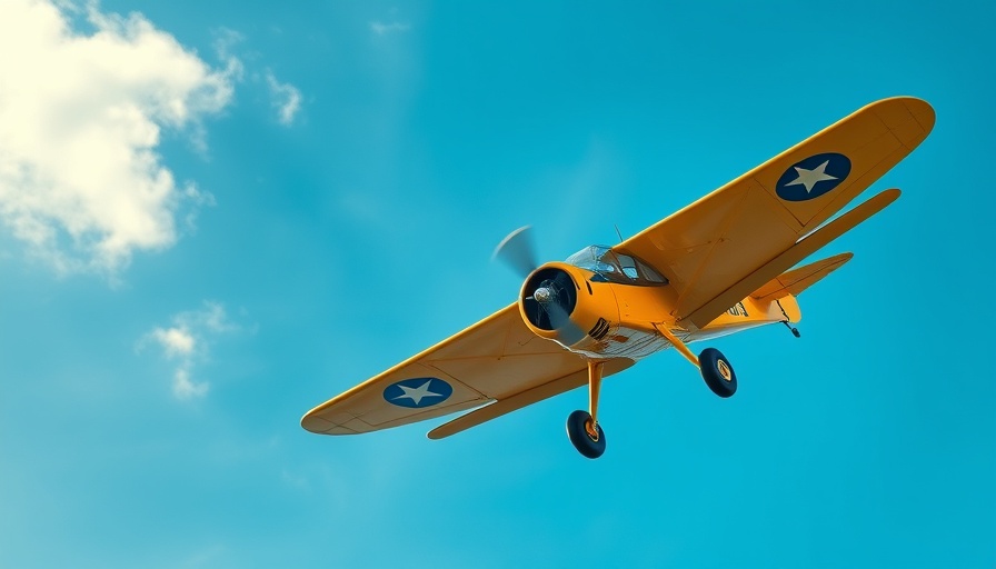 Vintage biplane in flight showcasing North Carolina aviation heritage.