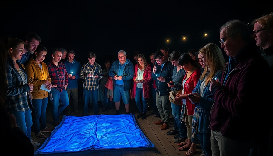 Moth Night at Crowder County Park event with participants observing moths.