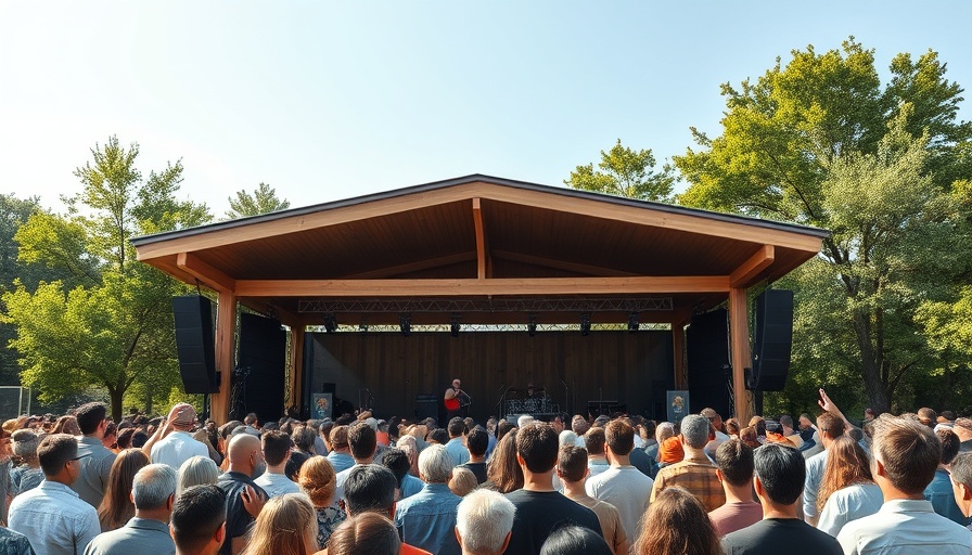 Engaging outdoor concert at Sandhills weekend event.