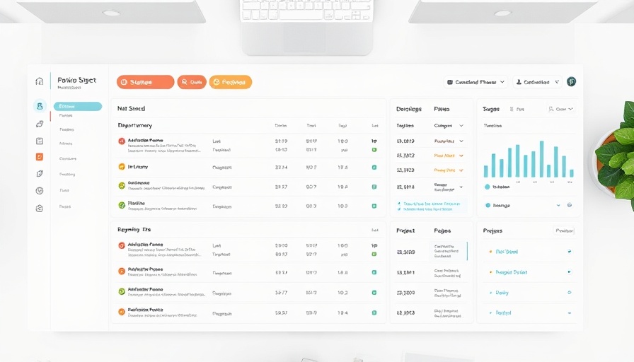 Project management templates dashboard showcasing stages and statuses.