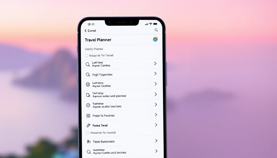 AI travel planner assistants interface with task checklist.