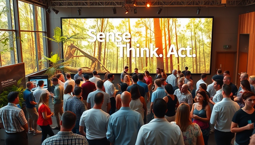 Networking event with forest theme for demand generation.