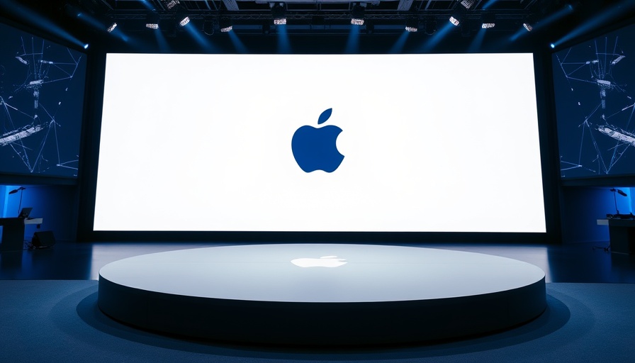 Apple September 9 Event stage with vibrant and modern ambiance.