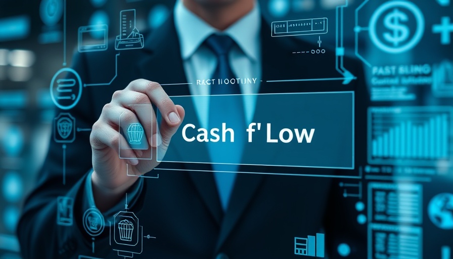 Professional selecting cash flow option on digital screen, build unshakeable cash flow.