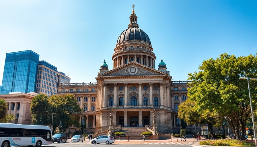 Historic building with dome amid urban landscape, representing Fraud in Vendor Payments.