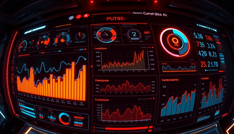 Futuristic AI governance tools compliance dashboard with analytics.