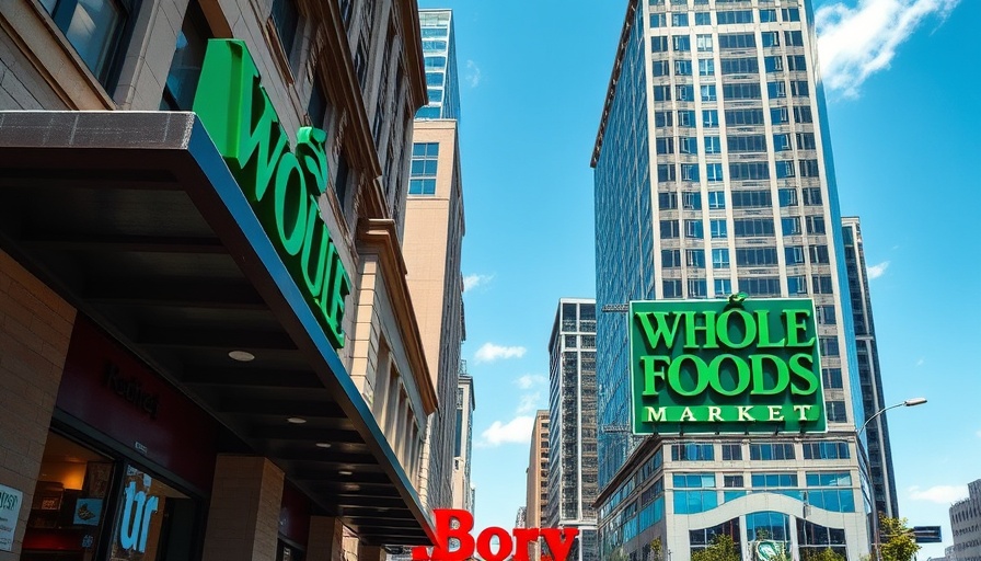 Whole Foods Market sign on a sunny day, Whole Foods Amazon new job offers