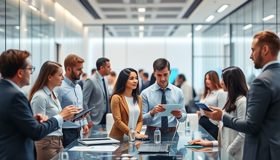 AI in HR: modern office with digital HR solutions.