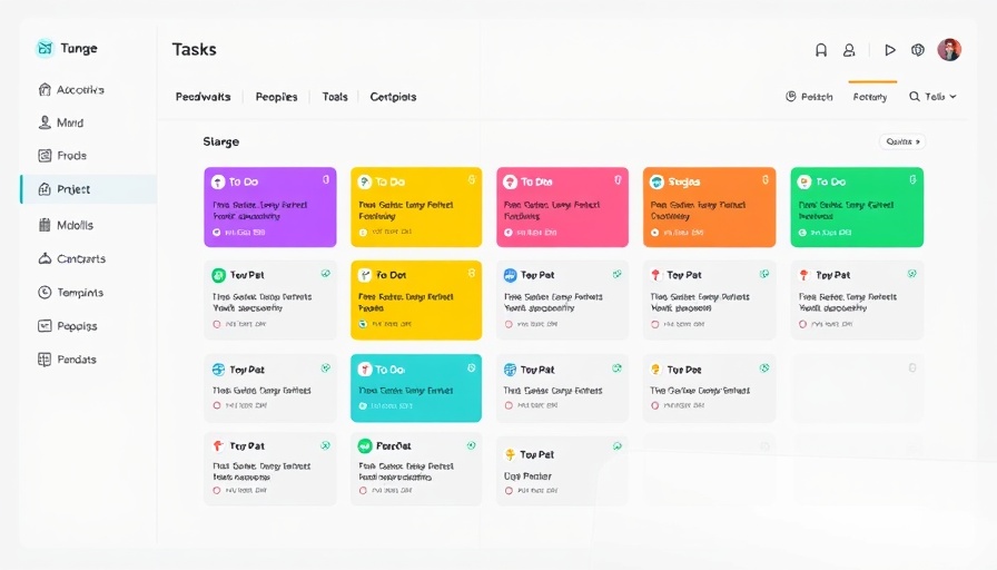 Digital board displaying project management retrospectives with task lists.