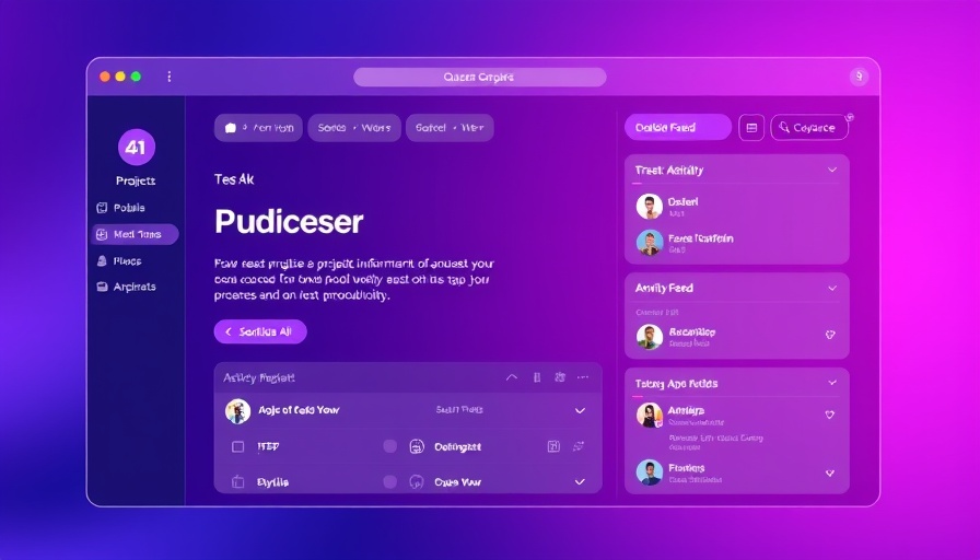 Modern AI-powered task management interface automating project workflows.